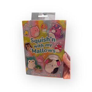 Squishmallows “Squish’n with my ‘Mallows” Sticker Book – 1000+ Stickers (Ages 6+